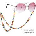 thumbnail image 4 of ZHAOCHENG Cordón de sujeción para cadena de gafas, soporte de acrílico para collar de gafas de sol, cordón de sujeción para gafas para mujeres, niñas y hombres, 4 of 5