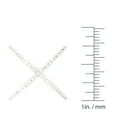 thumbnail image 4 of Beaux Bijoux Sterling Silver CZ "X" Criss Cross Long Ring, 4 of 5