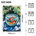 thumbnail image 2 of FORMRS 1-Subject Spiral Notebook 8" x 5" College Ruled 60 Refillable Sheet A5 Hard Cover, Red Goldfish, 2 of 7
