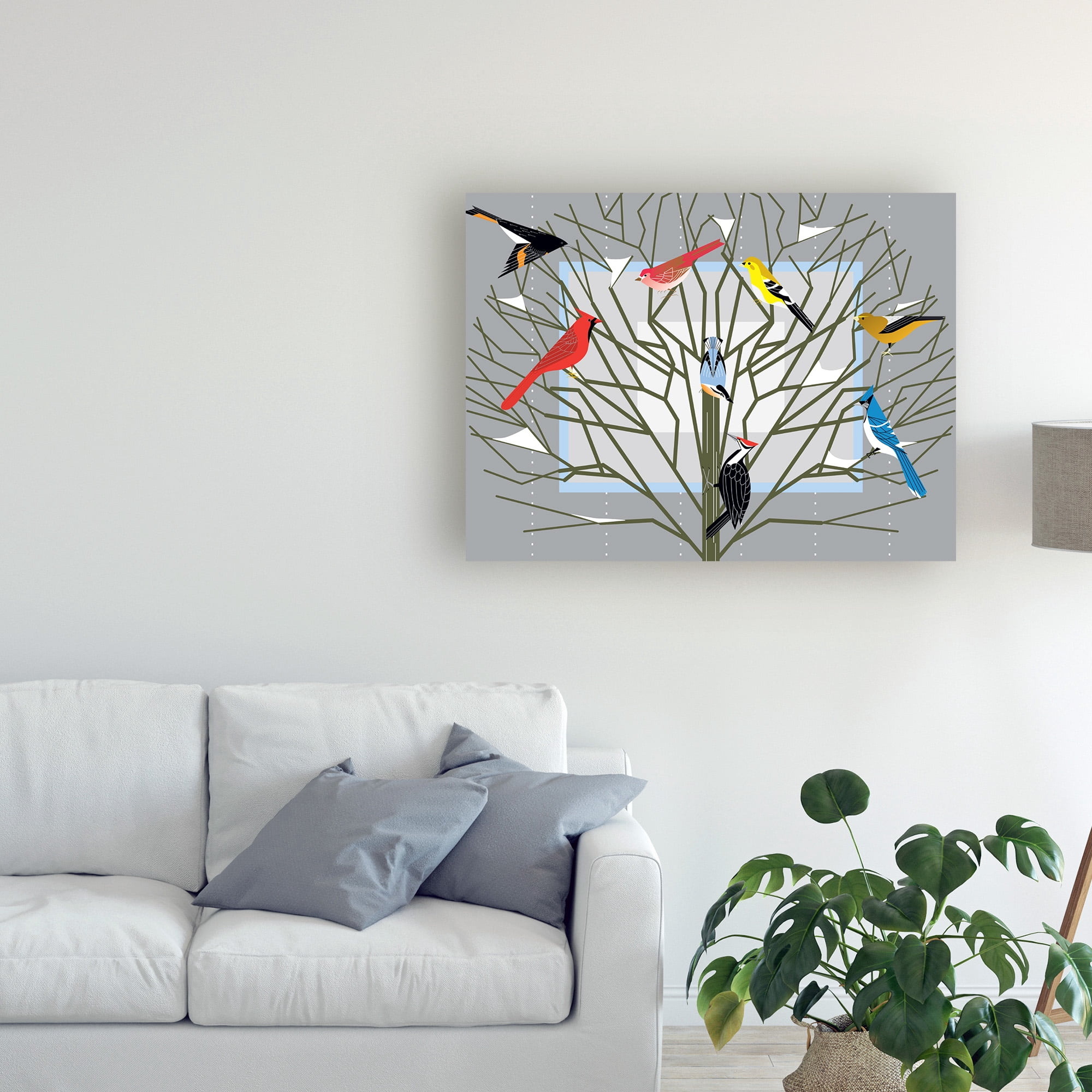 Trademark Fine Art 'New Winter Tree' Canvas Art by Marie Sansone