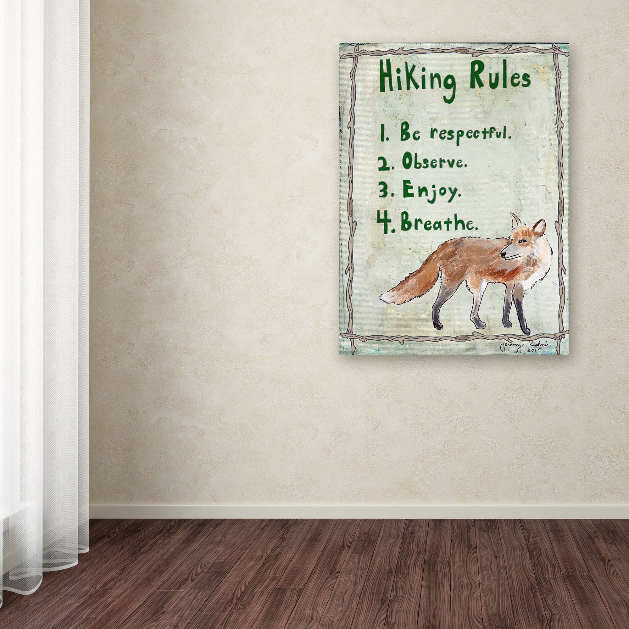 Trademark Fine Art 'Hiking Rules' Canvas Art by Tammy Kushnir