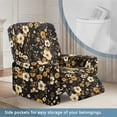 thumbnail image 3 of Kuiaobaty Flower Bee Pattern Recliner Couch Cover Large Easy Installation Reclining Sofa Slipcover Breathable Recliner Chair Cover Washable Reclining Slipcover with Elastic Bottom for Pets, 3 of 8
