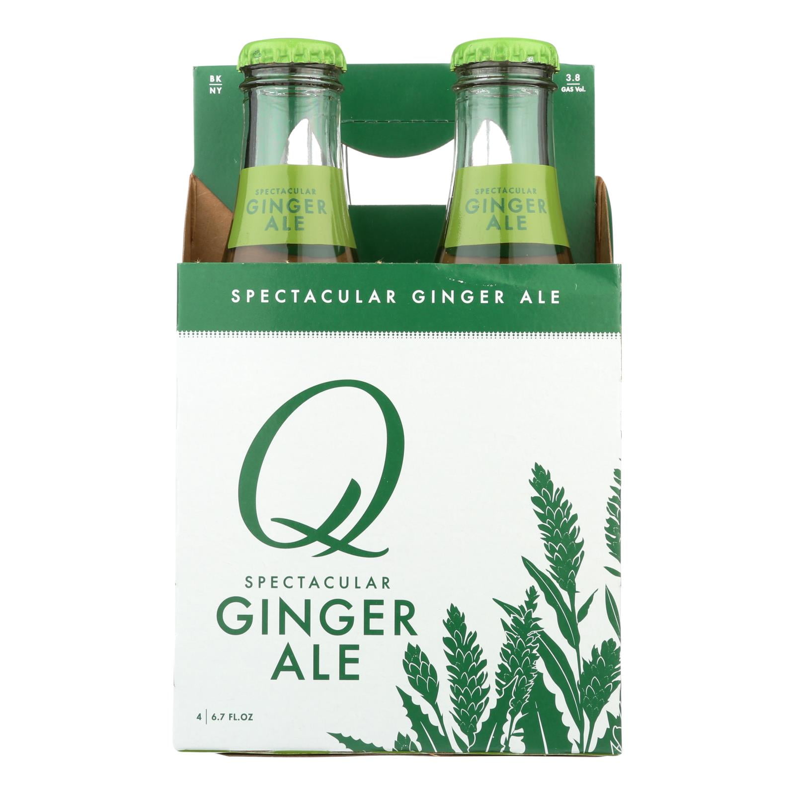 Q DRINKS Spectacular Ginger Ale, 6.7 Fl Oz, 4 Pack