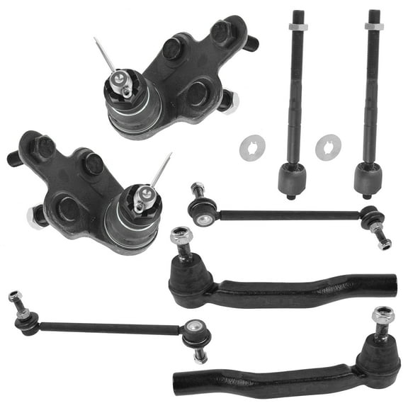 TRQ 8 pc Kit Tie Rod End Ball Joint Sway Bar Link LH RH Set for 04-10 Sienna PSA59440