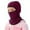 Wine, variant on Windproof Balaclava for Kids, Winter Ski Face Warmer Hooded Neck Gaiter for Youth, Cold Weather Face Mask for Boys Girls
