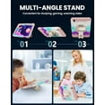 thumbnail image 3 of Lmcpa Case for iPad (A16) 11th Generation 11 inch 2025, iPad 10th Generation 10.9 inch 2022 with Pencil Holder, Shockproof Cover with Screen Protector/360° Rotate Hand Strap/Stand, Rainbow, 3 of 6