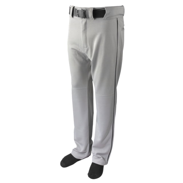BASEBALL PANT W/ PIPING-GREY/BLACK-AXL