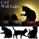 thumbnail image 2 of Luz de sonido con control de luz creativa, lámpara de silueta de noche, luz de proyección de animales LED, lámpara de pared para decoración de dormitorio, A,9,11 Feliz Sencillez, 2 of 5