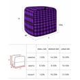 thumbnail image 6 of Black Purple Plaid Stand Mixer Dust Cover with Storage Pocket & Handles, Farmhouse Simple Buffalo Checked Fits All Tilt Head & Bowl Lift Kitchen Appliance Cover Organizer Bag Accessories, 6-8 Quart, 6 of 6