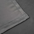 thumbnail image 4 of Superior Zuri Blackout Curtains, Rod Pocket, Set of 2, 26" X 84", Charcoal, 4 of 5