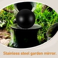 thumbnail image 3 of YSNOOWE Garden Gazing Ball Black Reflective Design Lawn Decorative Balls 1Set, 3 of 8