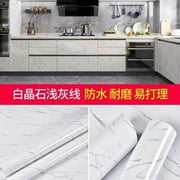 Kitchen Oil-Proof Film Stove Waterproof Moisture-Proof Self-Adhesive Wallpaper Countertop Cabinet Renovation Tile Marble Sticker QY