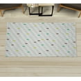 thumbnail image 1 of Modern Decorative Rug, Modern Geometric Shapes Polka Dot Tear Drop Forms Pattern Graphic Art Print, Quality Carpet for Bedroom Dorm and Living Room, 6 Sizes, Pale Avocado, by Ambesonne, 1 of 1
