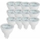 thumbnail image 1 of Paquete de 12 bombillas LED MR16 de 5 W GU5.3, equivalente a luz halógena MR16, blanco frío 6000 K, 500 lúmenes, no regulable AC/DC 12 V Clase de eficiencia energética A, 1 of 5