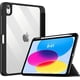 thumbnail image 1 of Funda compatible con iPad de 10.ª generación (2022, 10,9 pulgadas) - [Ultradelgada] Funda transparente a prueba de golpes con portalápices integrado y función de encendido y apagado automático, 1 of 5