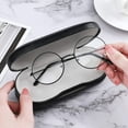 thumbnail image 2 of 2 in 1 Contact Lens Case, Double Sided Contact Lens Travel Kit Includes Remover Tool with Tweezers, Dual Use Design for Contact Lens Box and Glasses Case, Portable Storage Kit (Black）, 2 of 6
