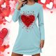 thumbnail image 1 of TaTaai Women's Valentine's Day Plus Size Printed Loungewear Set, Long Sleeve Top and Pants, Casual Sleepwear Two Piece Gift, 1 of 4