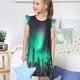 thumbnail image 4 of Fotbe Northern Lights 2 Vestido de Dormir para Niñas de 3 a 10 Años, Mangas Cortas, Estilo Princesa, Pijama Camisón con Mangas Voladas-Medium, 4 of 6