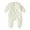 Beige, variant on Lenpel Newborn Baby Snowsuit Crew Neck Button down Cotton Fleece Lined Quilted Puffer Jumpsuit Infant Winter Coats
