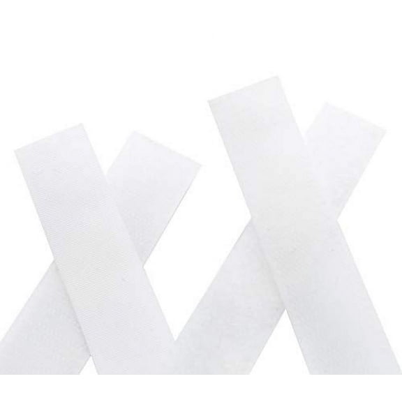 Hook and Loop Fastening YKK Sew On - 1" Inch Width - Color White - Made in The United States - Choose Your Length