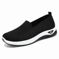 thumbnail image 6 of Wensltd Women Solid Mesh Walking Shoes Comfy Lightweight Slip On Round Toe Casual Shoes, 6 of 9