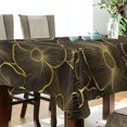 thumbnail image 5 of Yayeee Tablecloths 60" x 90" Rectangle Wrinkle Resistant Party Table Cover, Black Flower Pattern, 5 of 8