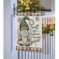 thumbnail image 5 of Winter Snuggle Up Gnomies It''s Cold Outside Decorative Garden Flag, Christmas Brown Gnome Plaid Yard Decorations, Snowflakes Farmhouse Burlap Outdoor Small Home Decor Double Sided 12.5x18, 5 of 6