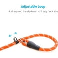 thumbnail image 3 of Dog Training Slip Leash, Dog Slip Lead, Puppy Obedience Recall Training Lead, 6 ft Long, Heavy Duty Rope with Reflective Design, Comfortable Handle, for Medium Large Dogs, 3 of 7