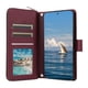 thumbnail image 2 of For Samsung Galaxy S25 S24 Case Zipper Wallet Rhombus PU Leather Crossbody Phone Bag - Black, 2 of 5