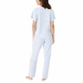 thumbnail image 3 of Lucky Brand Womens 4-Piece Terry Pajama Set,Plein Air,Large, 3 of 5
