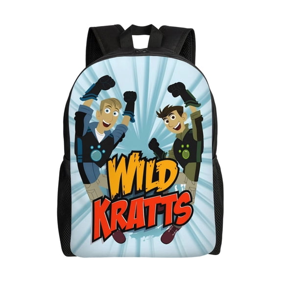 Wild Animal Kratts Backpack,3d Print Laptop Backpack Lightweight Casual Daypack Bookbag Multi-Function Travel Backpack