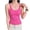 Hot Pink, variant on Women's Summer Tank Tops Ribbed Scoop Neck Racerback, Slim Fit Spaghetti Strap Cami Solid Color Basic Sleeveless Shirt 2026 Fashion Layering Casual Beach Outfits