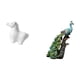 thumbnail image 4 of Figura de pavo real de porcelana, escultura de animal , adorno decorativo de mesa para sala de estar, dormitorio, oficina, armario, estantería,, 4 of 7