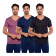 thumbnail image 1 of Paquete De 3 Playeras Alfani Blancas Cuello V Para Hombre, 1 of 8