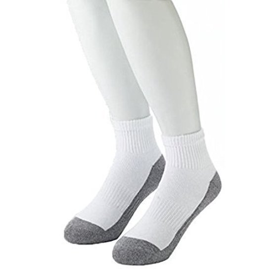 Gildan Gildan Heavyweight Ankle 8 Pair Pack Sock;612 shoe size;White