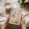 thumbnail image 3 of Trick or Treat Pitbull Funny Mummy Cosplay Pumpkin Candy Basket Spiral Bound Journal Terrier Dog Lover 5x7in Spiral Notebook - 12016, 3 of 5