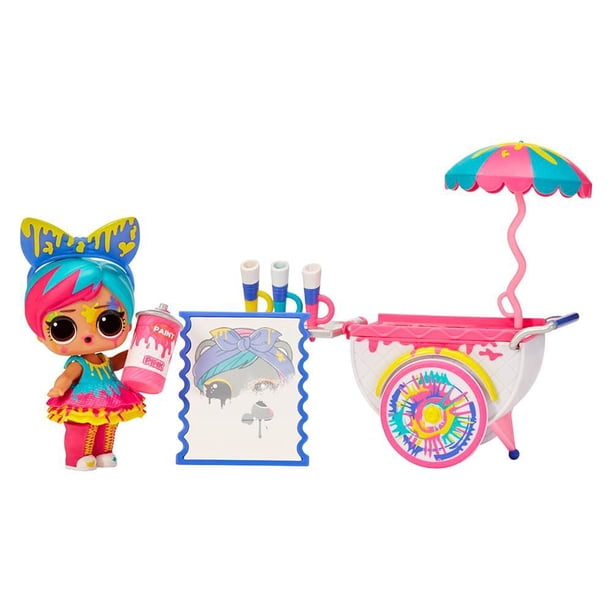 LOL Surprise OMG House of Surprises Art Cart Playset with