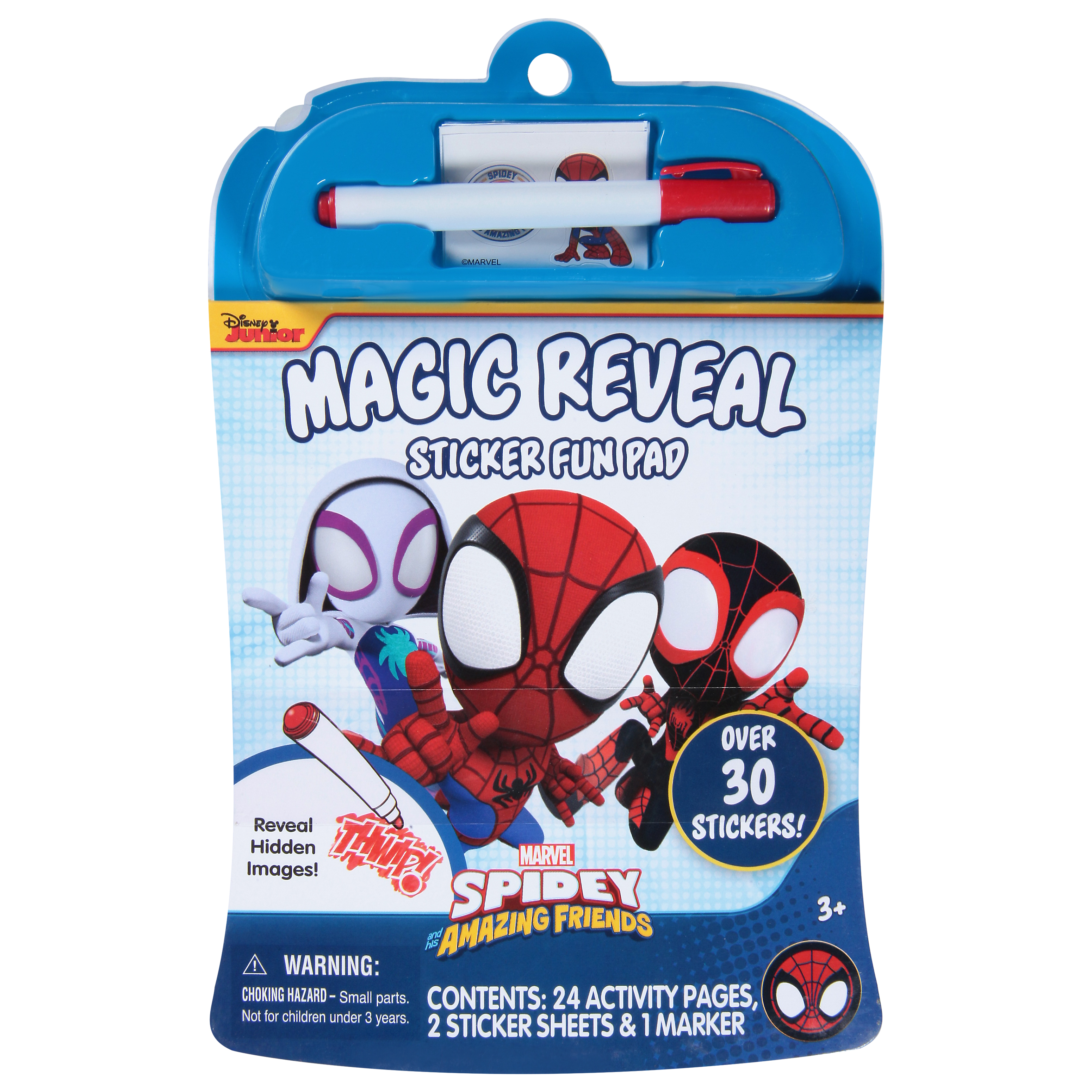 Tara Toy Marvel Spidey Amazing Friends Magic Reveal Sticker Fun Pad 1 ea