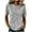 Gray, variant on Womens Summer Tops Elbow Length Sleeve Crew Neck Shirts Loose Fit Casual Basic Tees for Women