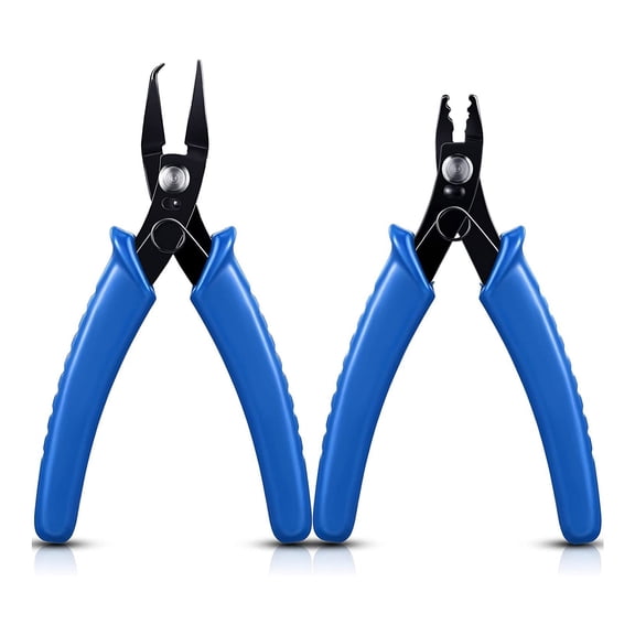 2 Pcs Jewelry Crimper Plier Beading Crimping Tool Precisions Jewelry Making Tools for Crafting and Repairing