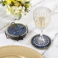 thumbnail image 4 of Kate Aspen Under The Stars Glass Coaster with Holder (Set of 6), Home D cor & Gift Set, Party Favor, Take Home Gift, Wedding Decoration, Navy Under The Stars (Set of 6), 4 of 6
