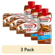 (3 pack) Premier Protein Shake, Chocolate Peanut Butter, 30g Protein, 11 fl oz, 12 Ct