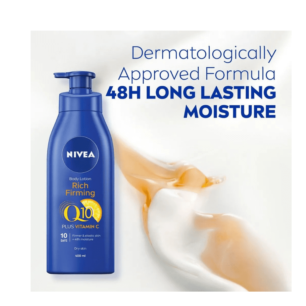 Nivea Q10 + Vitamin C Firming Body Lotion for Dry Skin 400ml