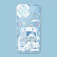 thumbnail image 3 of Sanrio Kulomi Cinnamorol funda de teléfono para iPhone 15 14 Pro Max 13 12 Mini 11 Pro XR XS X 8 7 6 6S Plus SE 2020 funda de silicona suave, 3 of 5