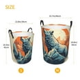 thumbnail image 3 of Wolf Laundry Hamper Medium Storage Basket/Toy Organizer/Dirty Clothes Bucket, 3 of 5