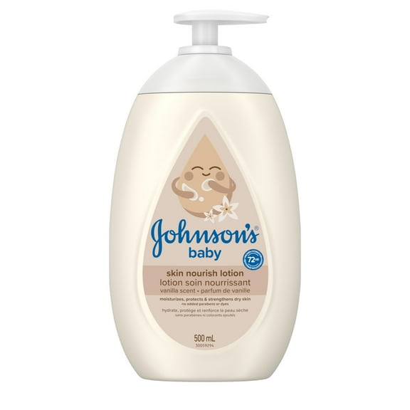 Johnson's Baby Lotion for Dry Skin, Skin Nourish Vanilla Oat, 500 ml
