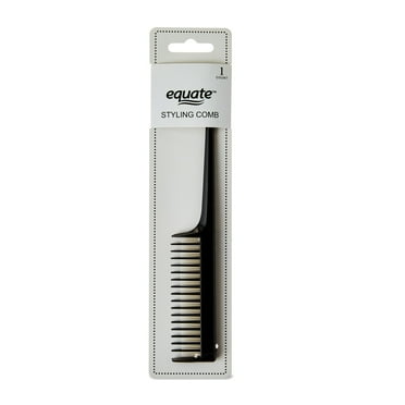 Equate Styling Comb for Everyday Hair Care, Black, 1 Count