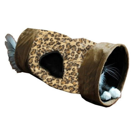 Print Cat Toy - Leopard Print Crinkle Cat Tunnel Cat Toy