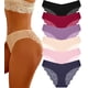 thumbnail image 1 of Ropa interior FINETOO, sexy, sedoso, de encaje sin costuras, paquete de 6, para mujer, 1 of 5