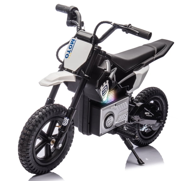 24V Electric Dirt Bike for Kids 5-12, SHINPT Ride On Toys for Kids 5-12, Toddler Motorcycle with 200W Motor, Speeds 3.11-9.32MPH, Electric Toy Motorcycle with Rear Shock Absorber, LED Lamp, Music